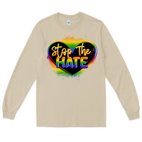 Mushroom stop the hate pride lgbtq heart Long Sleeve Tee - LillyAllenDesigns