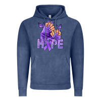 Vintage Denim Hope all Cancers nails Vintage Hoodie - NancyCooperArtShop