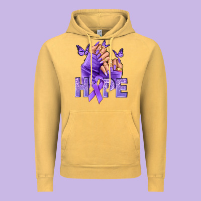 Hope All Cancers Nails Vintage Hoodie Designed By Nancycooperartshop