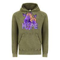 Vintage Olive Hope all Cancers nails Vintage Hoodie - NancyCooperArtShop