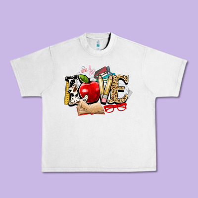 Teacher School Love Urban Heavy Tee Designed By Nancycooperartshop