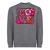 Storm Love Valentine's Day leopard frame Heavyweight Sweatshirt - LillyAllenDesigns