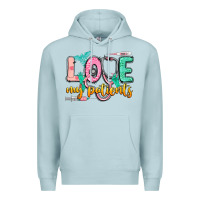 Blue Mist Love my patients Premium Hoodie - CowGirlArtShop