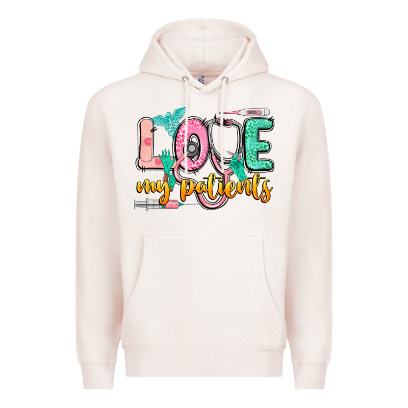 Love My Patients Premium Hoodie by CowGirlArtShop | Teevron