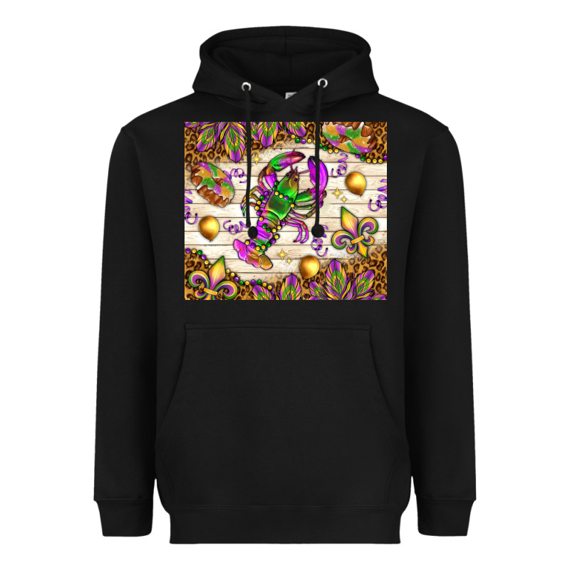 Mardi Gras With Crab Tumbler Heavyweight Hoodie by HowdyJamesFarm | Teevron