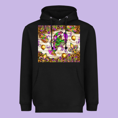 Mardi Gras With Crab Tumbler Heavyweight Hoodie Designed By Howdyjamesfarm