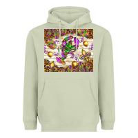 Matcha Mardi Gras with crab tumbler Heavyweight Hoodie - HowdyJamesFarm