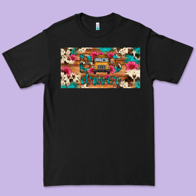 Bus Driver School Bus Cowhide License Plate Premium Tee Designed By Artiststas