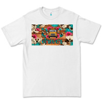 White bus driver school bus cowhide license plate Premium Tee - Artiststas