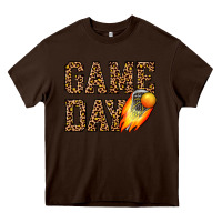 Chocolate Brown game day lacrosse Heavy Core Tee - JahusDesignShop