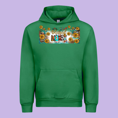 Blessed Nurse Libbey Glass Urban Hoodie Designed By Bundleandbundleshop