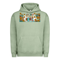 Pigment Oil Green blessed nurse libbey glass Urban Hoodie - BundleAndBundleShop