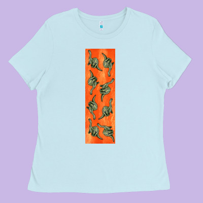 Dinosaur Brontosaurus Pen Wrap Ladies Tee Designed By Artiststas