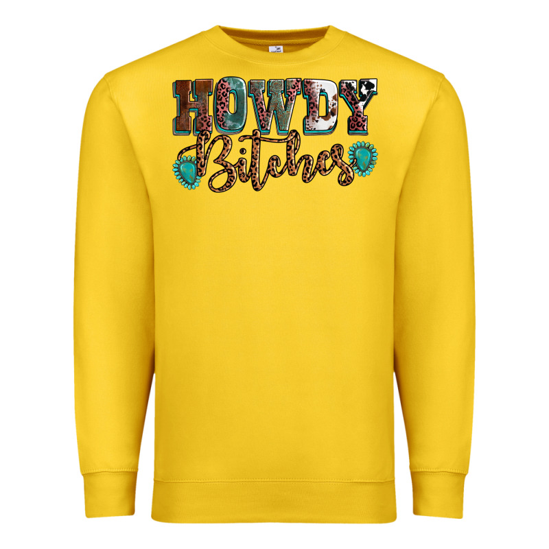 Howdy Bitches Mother's Day Premium Sweatshirt by HowdyJamesFarm | Teevron