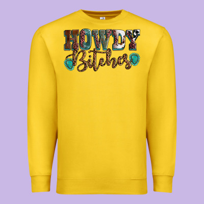 Howdy Bitches Mother's Day Premium Sweatshirt Designed By Howdyjamesfarm