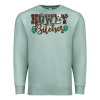 Seafoam Howdy bitches mother's day Premium Sweatshirt - HowdyJamesFarm