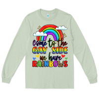 Matcha come to the gay side we have rainbows Long Sleeve Tee - LillyAllenDesigns