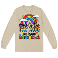 Mushroom come to the gay side we have rainbows Long Sleeve Tee - LillyAllenDesigns