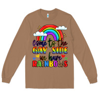 Toasted Coconut come to the gay side we have rainbows Long Sleeve Tee - LillyAllenDesigns