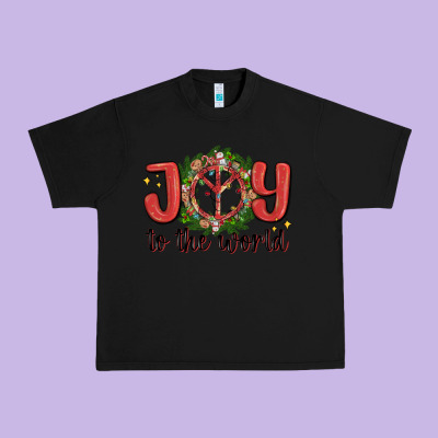 Joy To The World Urban Heavy Tee Designed By Maliassmallbusiness