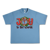 Pebble Blue joy to the world Urban Heavy Tee - MaliasSmallBusiness