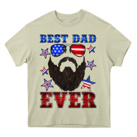 Mossy best dad ever american flag Heavy Core Tee - Artiststas