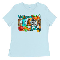 Baby Blue y'all gonna learn today pumpkin and pen Ladies Tee - AdoDesignShop