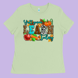 Y'all Gonna Learn Today Pumpkin And Pen Ladies Tee Designed By Adodesignshop