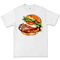 White American hamburger Premium Tee - AdoDesignShop