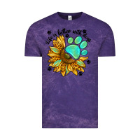 Cloud Purple life is better with dogs Vintage Tee - NancyCooperArtShop