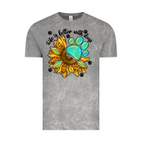 Cloud Rock life is better with dogs Vintage Tee - NancyCooperArtShop