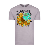 Vintage Zinc life is better with dogs Vintage Tee - NancyCooperArtShop
