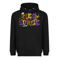 Black Mardi Gras Med Surge Heavyweight Hoodie - HowdyJamesFarm