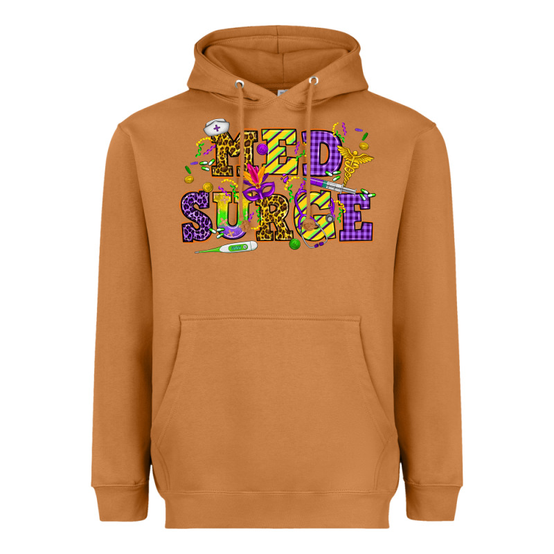 Mardi Gras Med Surge Heavyweight Hoodie by HowdyJamesFarm | Teevron
