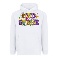 White Mardi Gras Med Surge Heavyweight Hoodie - HowdyJamesFarm