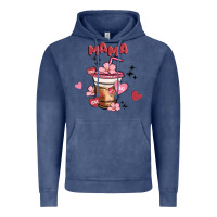 Vintage Denim mama coffee cups Vintage Hoodie - MaliasSmallBusiness