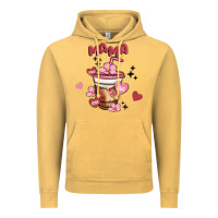 Vintage Mustard mama coffee cups Vintage Hoodie - MaliasSmallBusiness