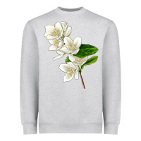 Heather Grey Mock Oranges Heavyweight Sweatshirt - LillyAllenDesigns