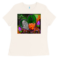 Bone halloween heart mouse pad Ladies Tee - BundleAndBundleShop