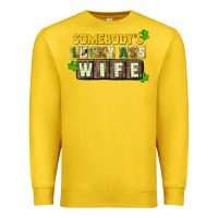 Lemon St. Patrick's Somebody's lucky ass wife Premium Sweatshirt - CowGirlArtShop