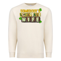 Sandshell St. Patrick's Somebody's lucky ass wife Premium Sweatshirt - CowGirlArtShop