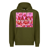 Army Green Love gnomies with gift boxes tumbler Premium Hoodie - HowdyJamesFarm