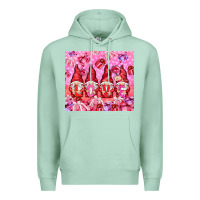 Seafoam Love gnomies with gift boxes tumbler Premium Hoodie - HowdyJamesFarm