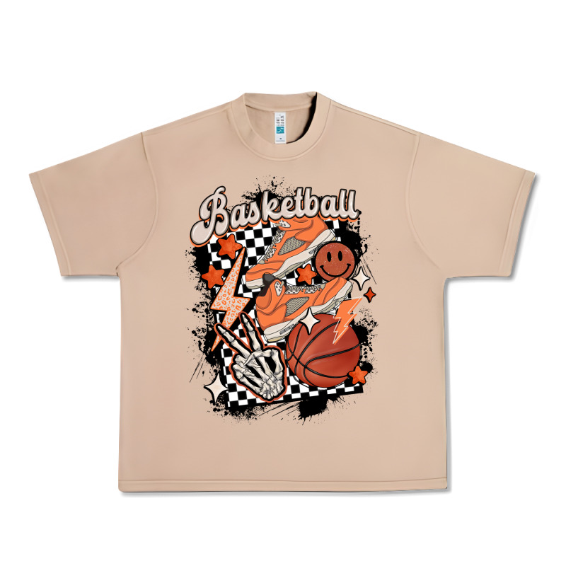Checkered Retro Basketball Urban Heavy Tee by MaliasSmallBusiness | Teevron