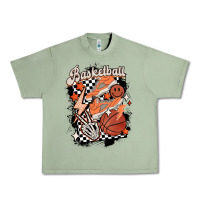 Oil Green checkered retro basketball Urban Heavy Tee - MaliasSmallBusiness