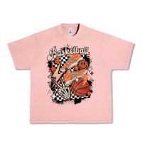 Salmon checkered retro basketball Urban Heavy Tee - MaliasSmallBusiness