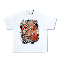 White checkered retro basketball Urban Heavy Tee - MaliasSmallBusiness