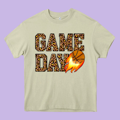 Game Day Basketball Heavy Core Tee Designed By Jahusdesignshop