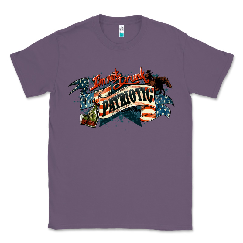Patriotic Drunk America Classic Tee by NancyCooperArtShop | Teevron