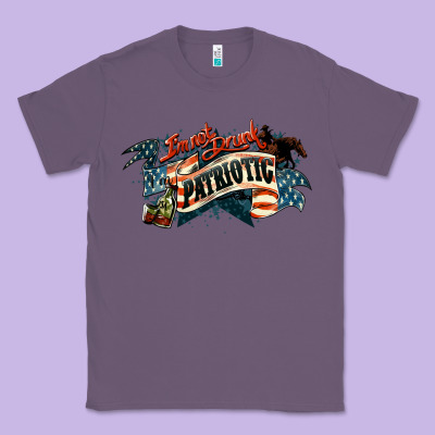Patriotic Drunk America Classic Tee Designed By Nancycooperartshop